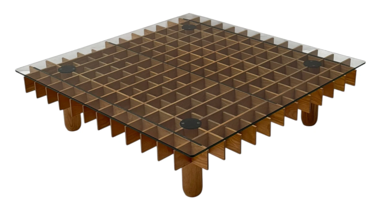 XL Kyoto Graphic Coffee Table by Gianfranco Frattini for Ghianda / Knoll, 1974